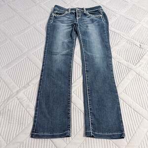 Miss Chic New Fashion Style 1387E Embellished Denim Jeans Size 7